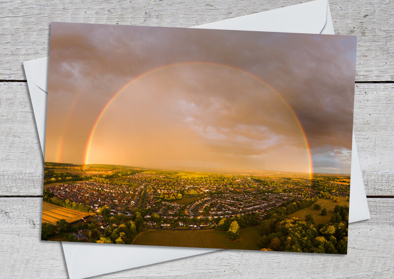 Rainbow over Shifnal, Shropshire.