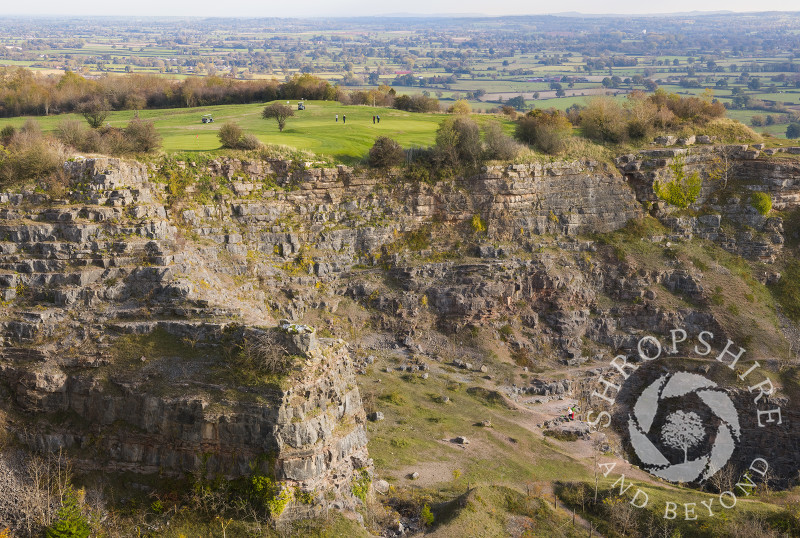 Llanymynech Rocks Nature Reserve, on the English/Welsh border, near Oswestry.