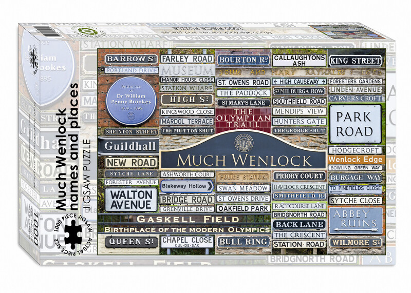 Much Wenlock names and places 1000-piece jigsaw