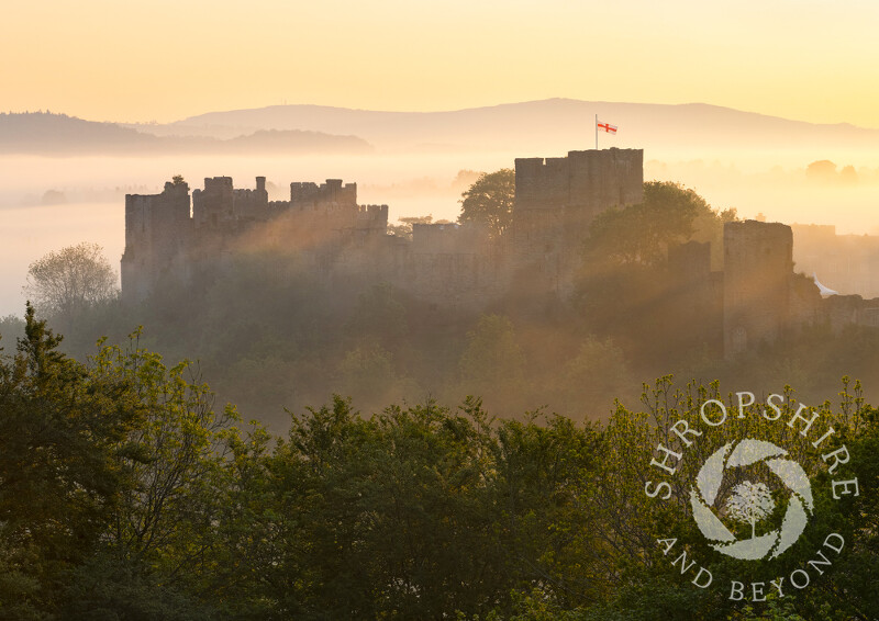 Spring sunrise at Ludlow Castle, Shropshire.