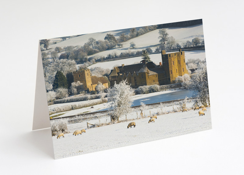 Winter at Stokesay Castle, Shropshire.