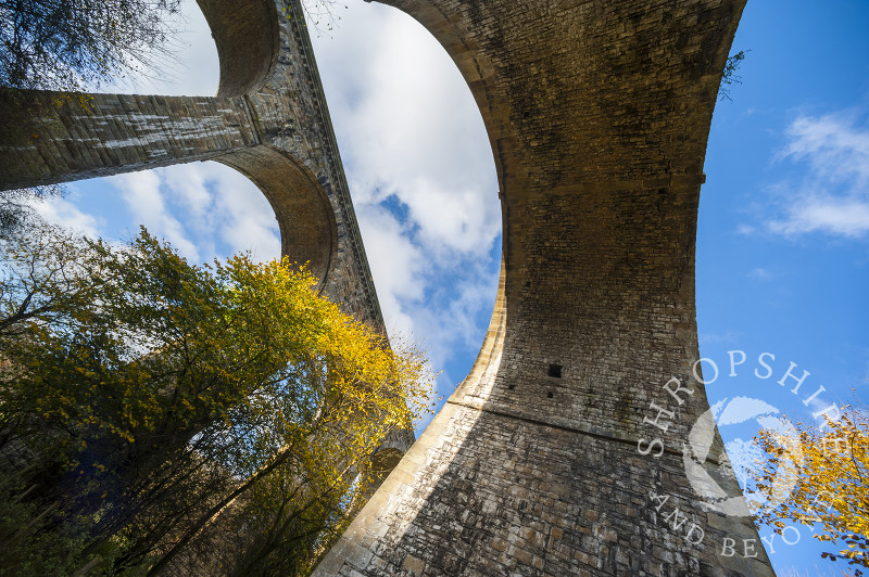 Chirk Aqueduct and viaduct on the English/Welsh border.