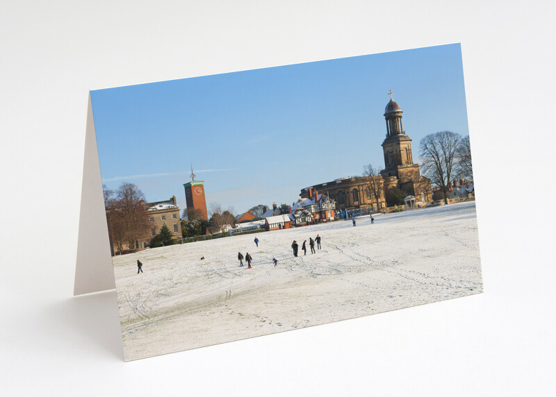 The Quarry in winter, Shrewsbury, Shropshire.