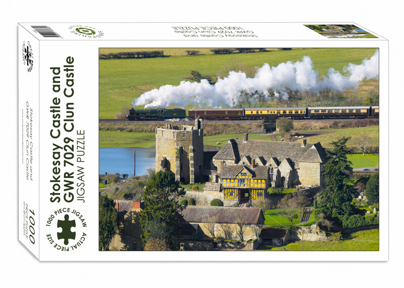 Stokesay Castle and GWR 7029 Clun Castle 1000-piece Jigsaw