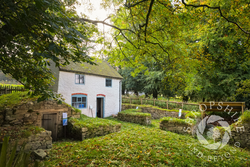 A miner's cottage on the Stiperstones National Nature Reserve at Blakemoorgate, near Snailbeach, Shropshire.