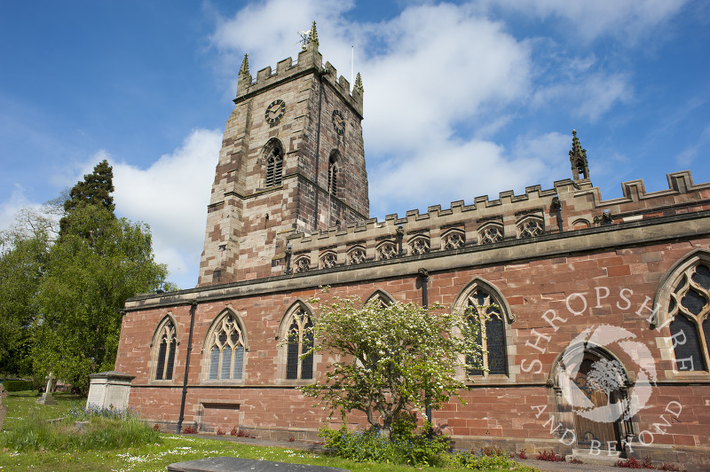 St Mary's Church in Market Drayton, Shropshire, England.