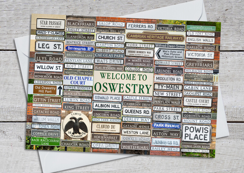 Street names and places, Oswestry, Shropshire.