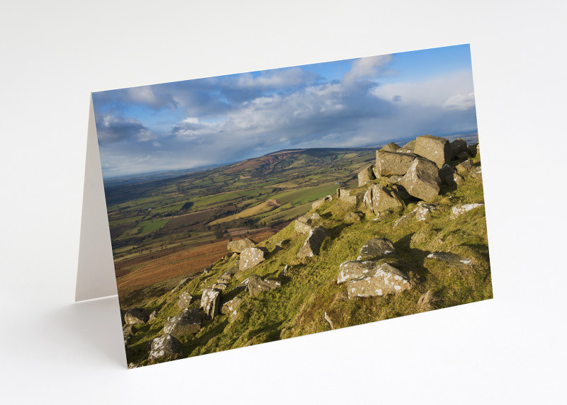 Brown Clee seen from Titterstone Clee, Shropshire.