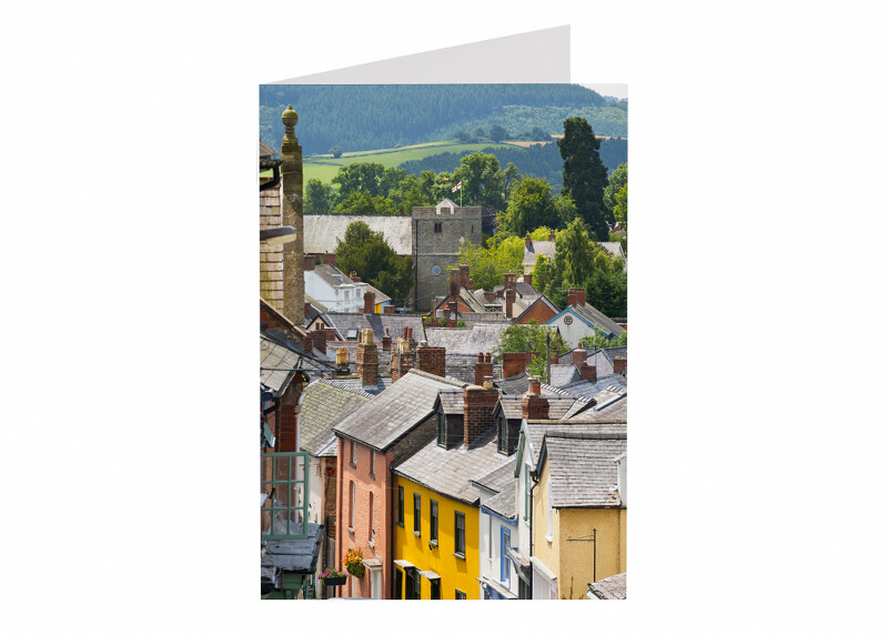 The view from High Street, Bishop's Castle, Shropshire.