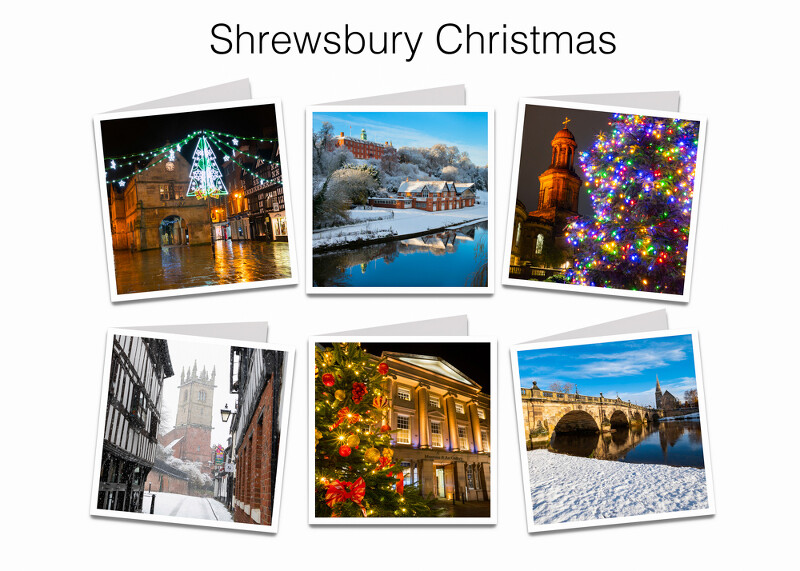 6 Shrewsbury Christmas cards