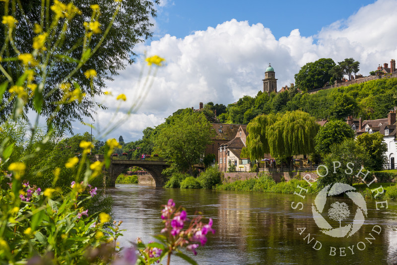 St Mary's Church overlooks the River Severn at Bridgnorth, Shropshire.