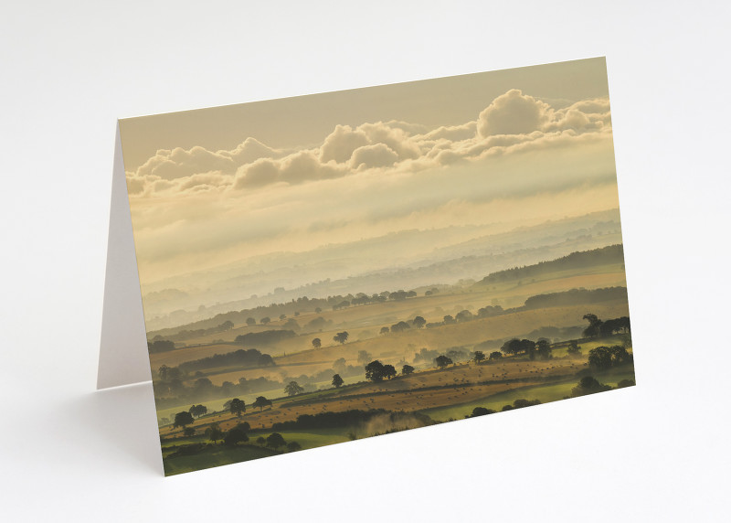 Misty sunrise from Brown Clee, Shropshire