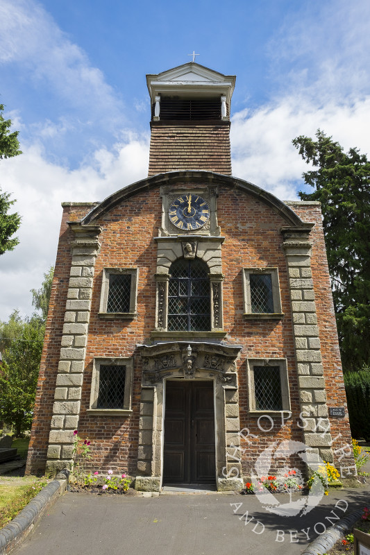 The west front of Holy Trinity Church in Minsterley, Shropshire.