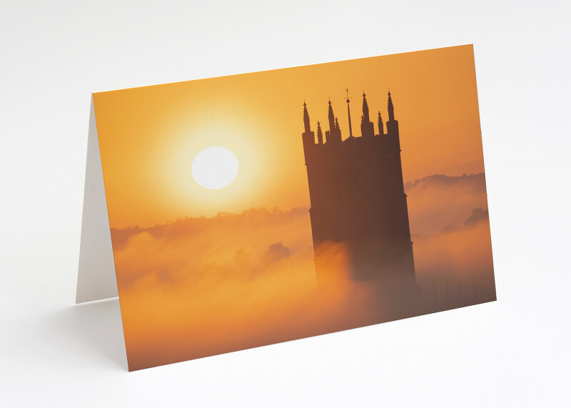 St Laurence's Church at sunrise, Ludlow, Shropshire.