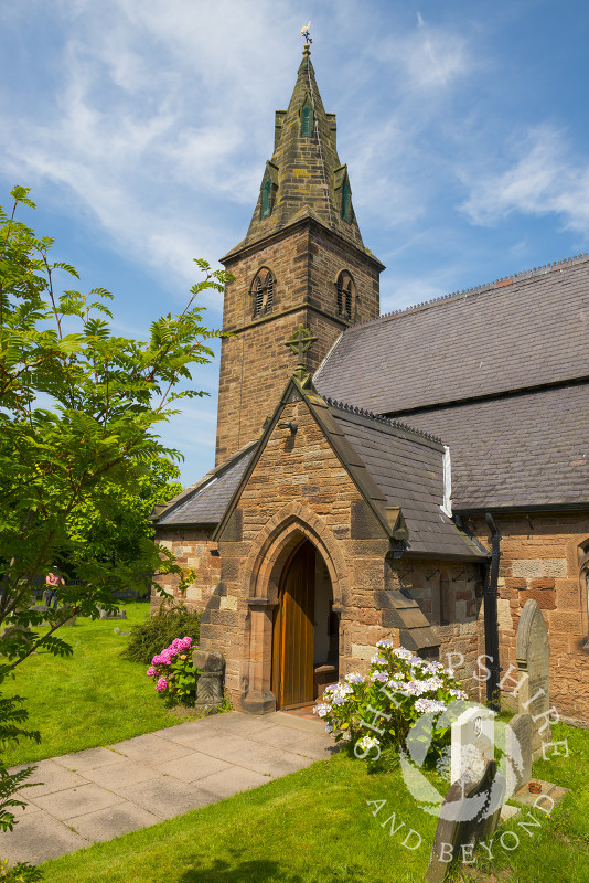 St Mary's Church in the village of Brewood, Staffordshire, England.