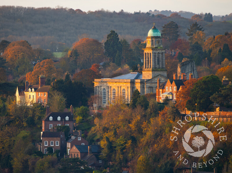 St Mary's Church at sunrise, Bridgnorth, Shropshire.