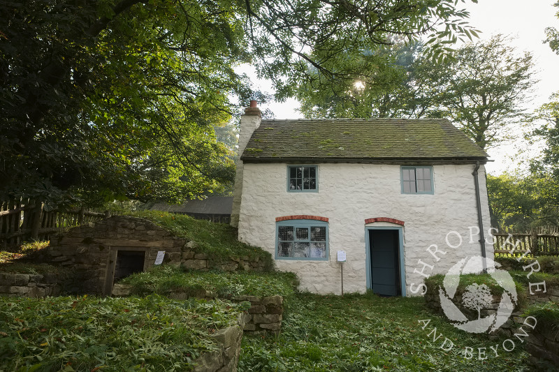 A miner's cottage on the Stiperstones National Nature Reserve at Blakemoorgate, near Snailbeach, Shropshire.