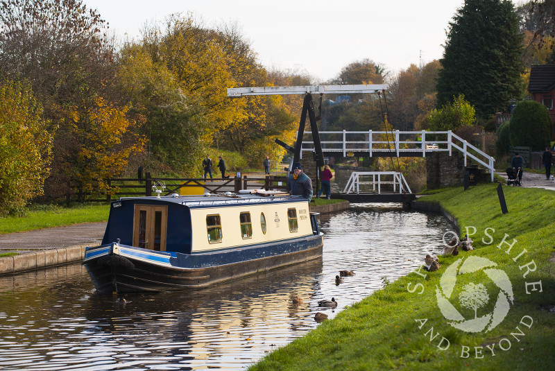 Llangollen Canal at Froncysyllte, Wrexham, Wales.