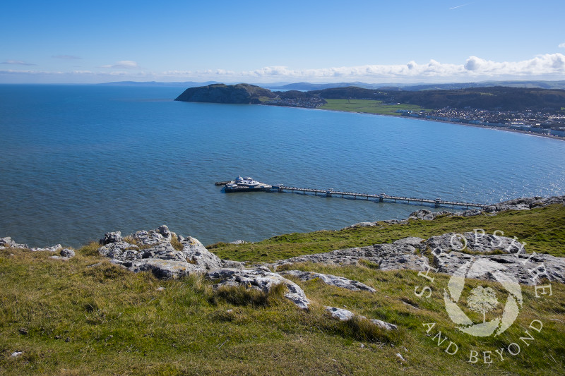 Llandudno Pier and the Little Orme seen from the Great Orme.