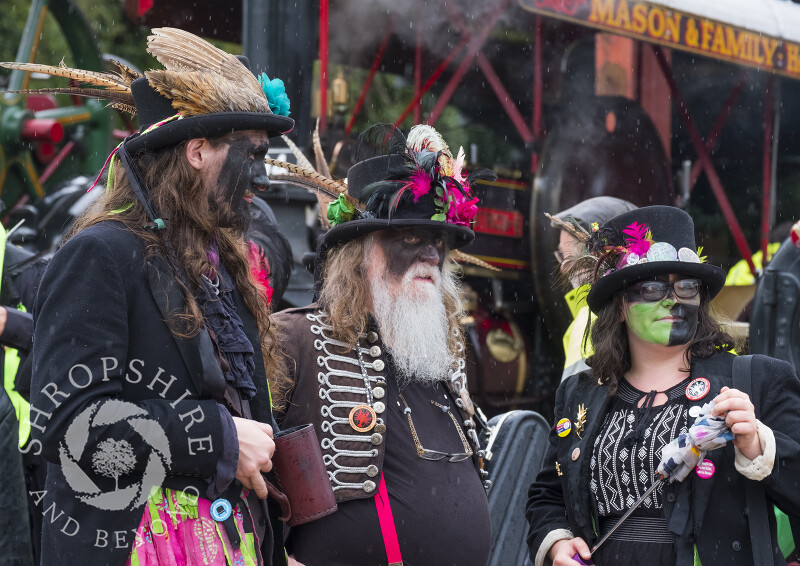 Morris dancers at the Michaelmas Fair, Bishop's Castle, Shropshire.