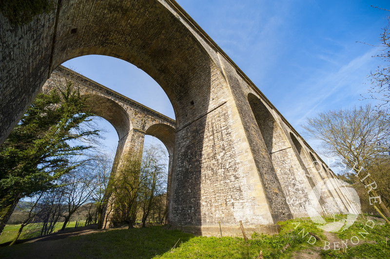 Chirk Aqueduct and viaduct on the English/Welsh border.