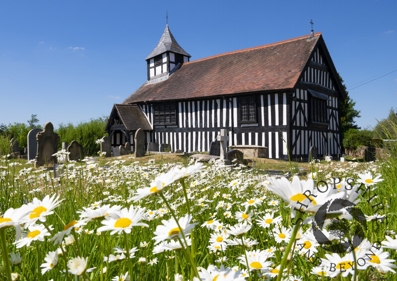 St Peter's Church at Melverley, near Nesscliffe, Shropshire.