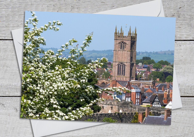 Springtime at Ludlow, Shropshire.