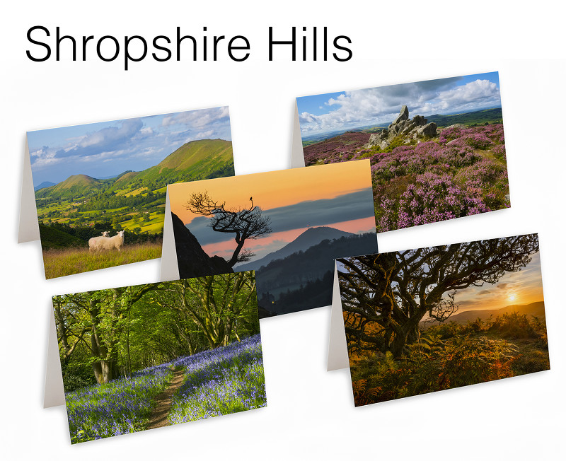 5 Shropshire Hills Greetings Cards