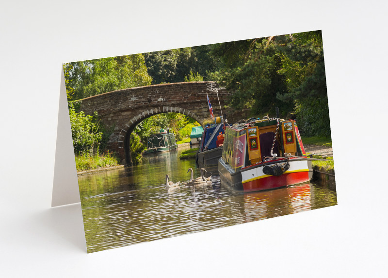 The Shropshire Union Canal at Market Drayton, Shropshire.