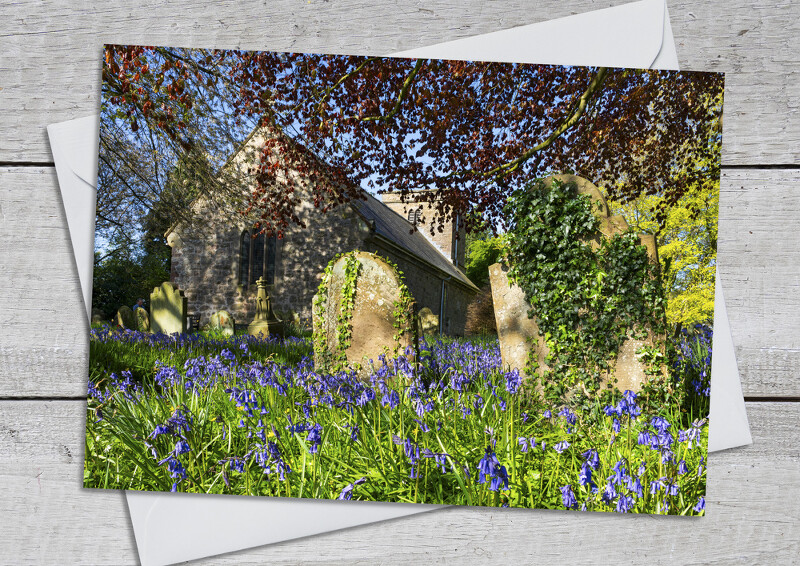 Springtime at St Mary's Church, Leebotwood, near Church Stretton, Shropshire.
