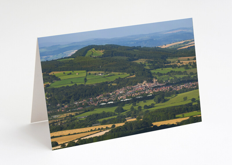 Ludlow seen from Titterstone Clee, Shropshire.