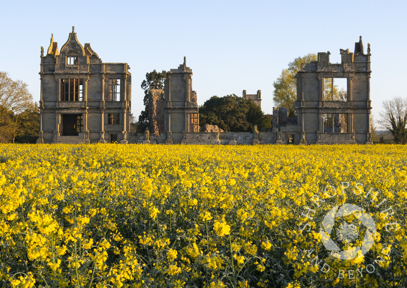 Early morning at Moreton Corbet Castle, near Shawbury, Shropshire.