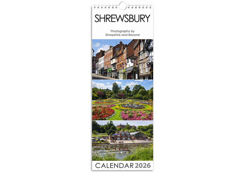 Slimline Shrewsbury 2025 Calendar