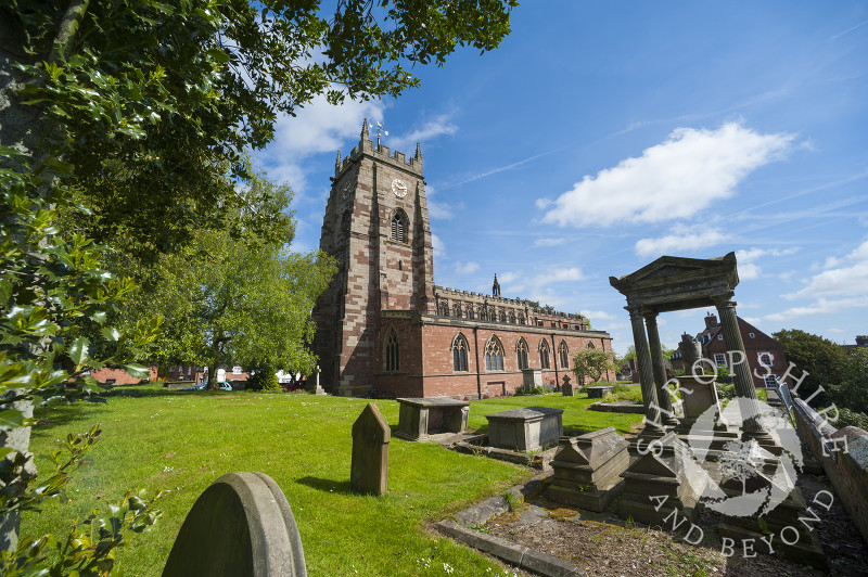 St Mary's Church in Market Drayton, Shropshire, England.