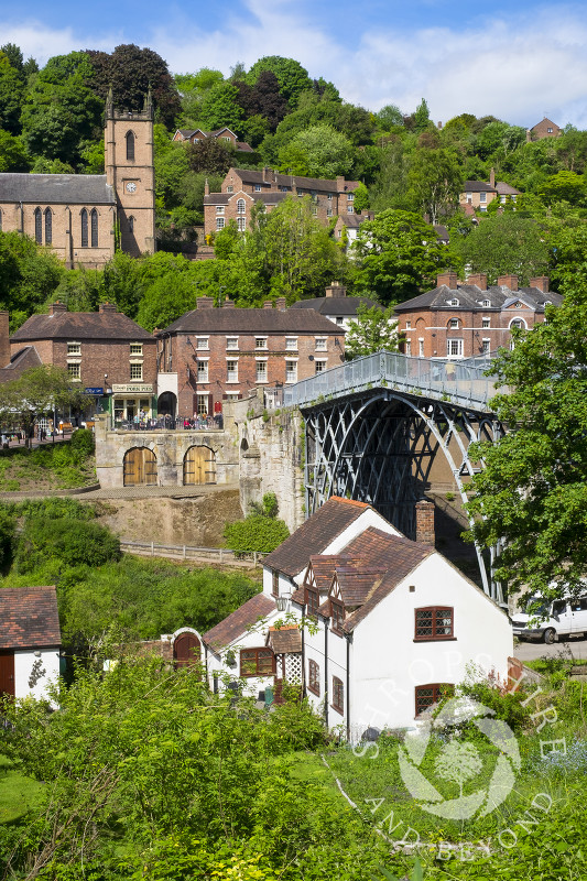 The town of Ironbridge, Shropshire.