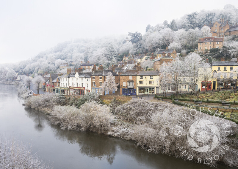 A hoar frost at Ironbridge, Shropshire.