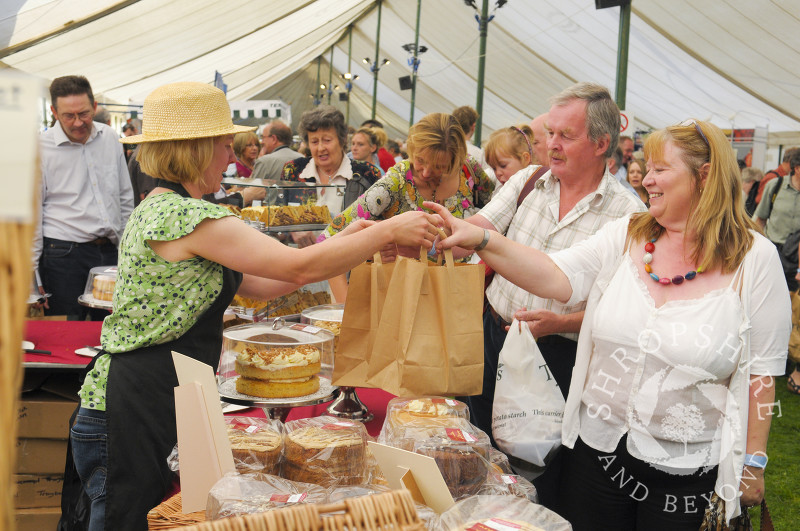 Handmade In Ludlow stall at Ludlow Food Festival, Shropshire.