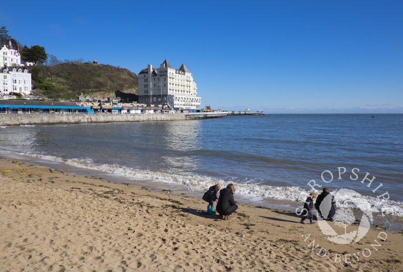 The seafront at Llandudno, North Wales.