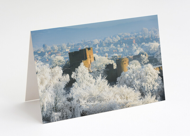 Winter at Ludlow Castle, Shropshire.