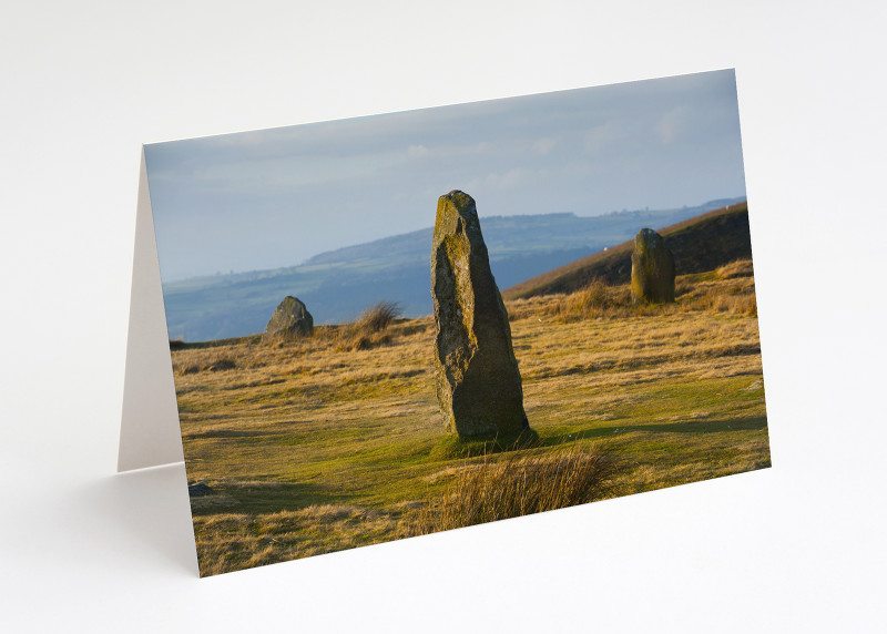 Mitchell's Fold stone circle on Stapeley Hill, Shropshire.