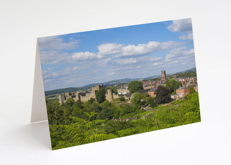 Ludlow seen from Whitcliffe Common, Shropshire.